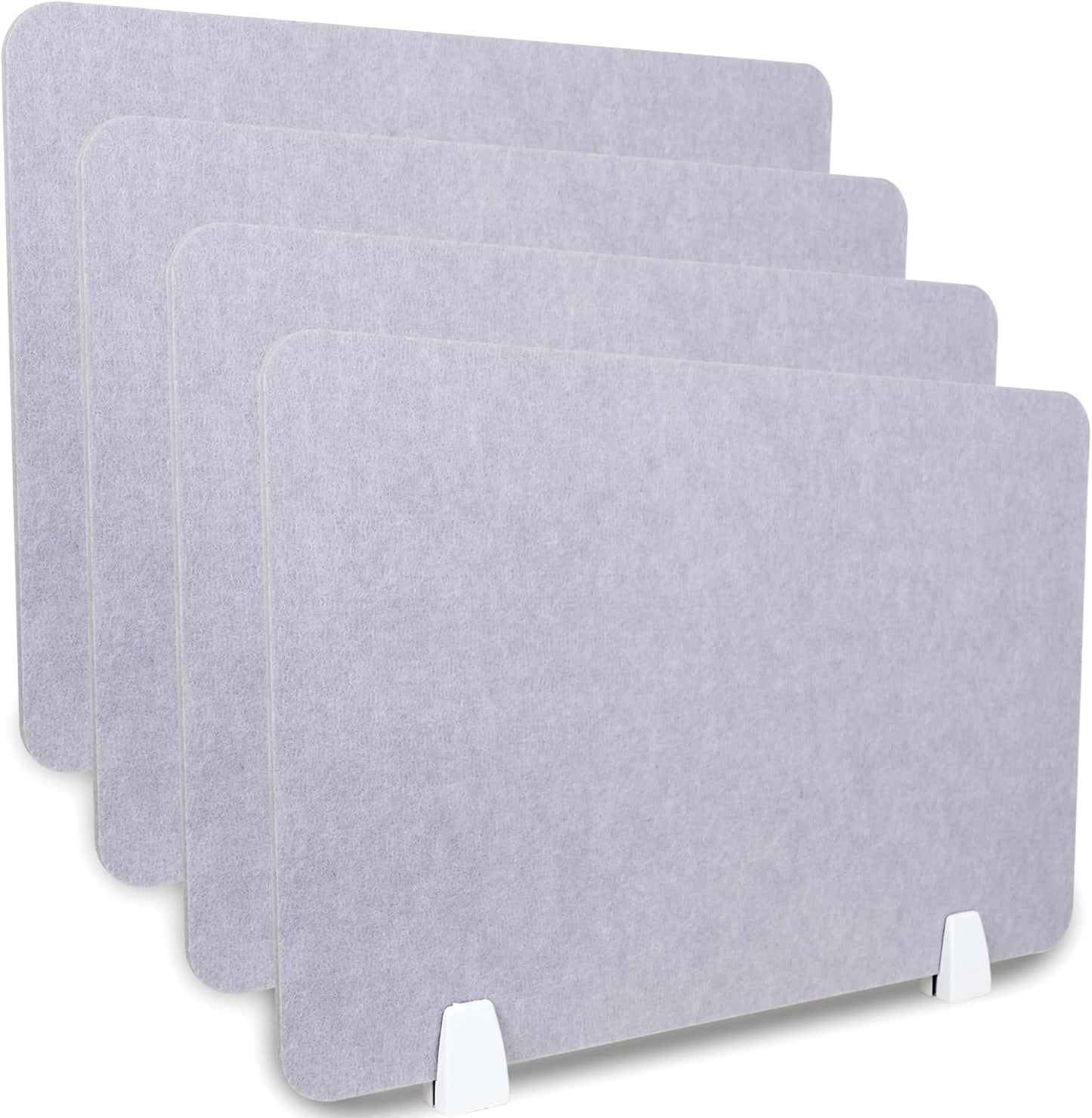 4 Pack Acoustic Desk Panel Privacy Desk Dividers 16x24 Inch Noise Reducing Desk Privacy Panel and Visual Distraction with Metal Clip for Student Offices School