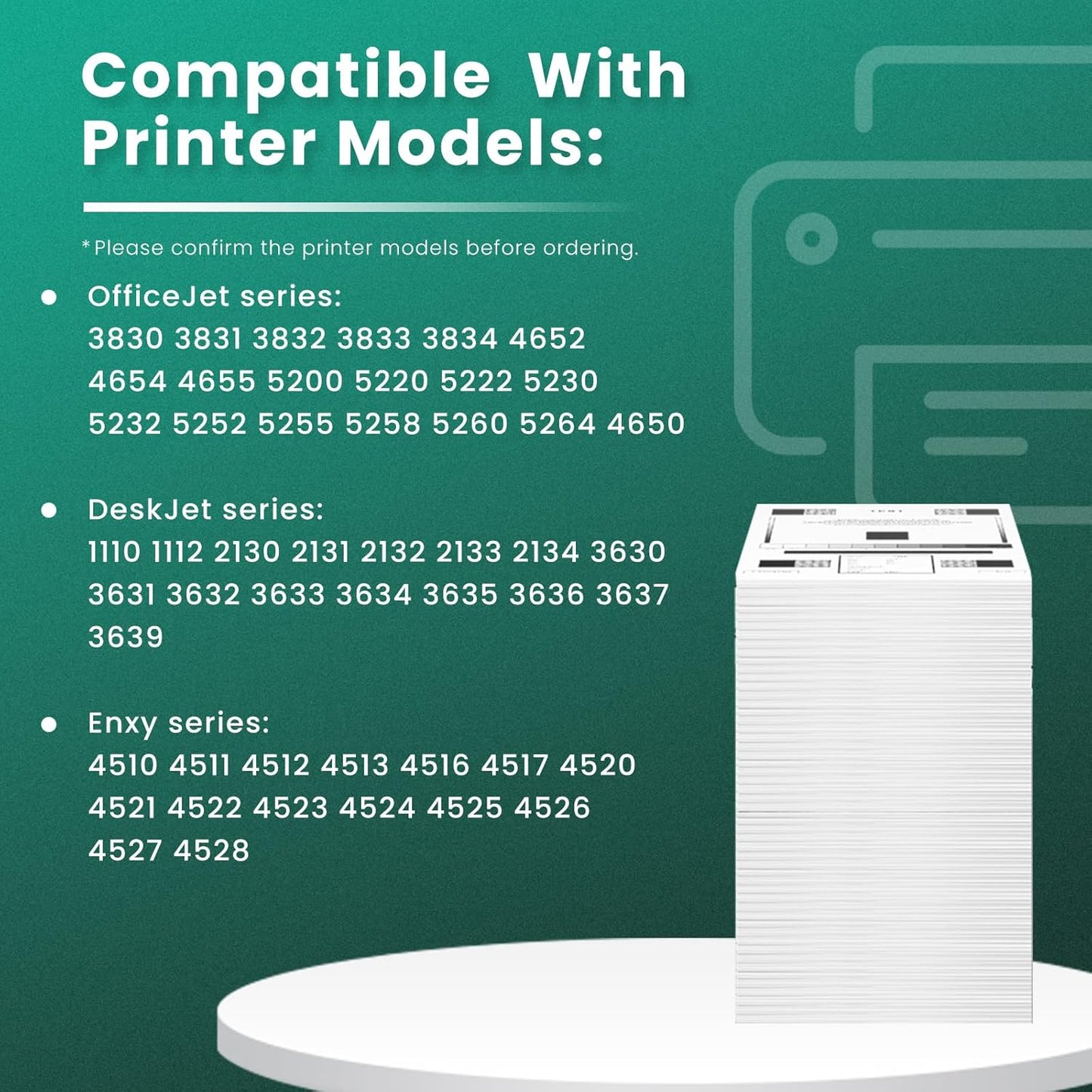 GREENBOX Remanufactured 63XL Ink Cartridge Replacement for HP OfficeJet 3830 5255 5258 Envy 4520 4512 4513 4516 DeskJet 1112 1110 3630, Black, Tri-color, 2-Pack