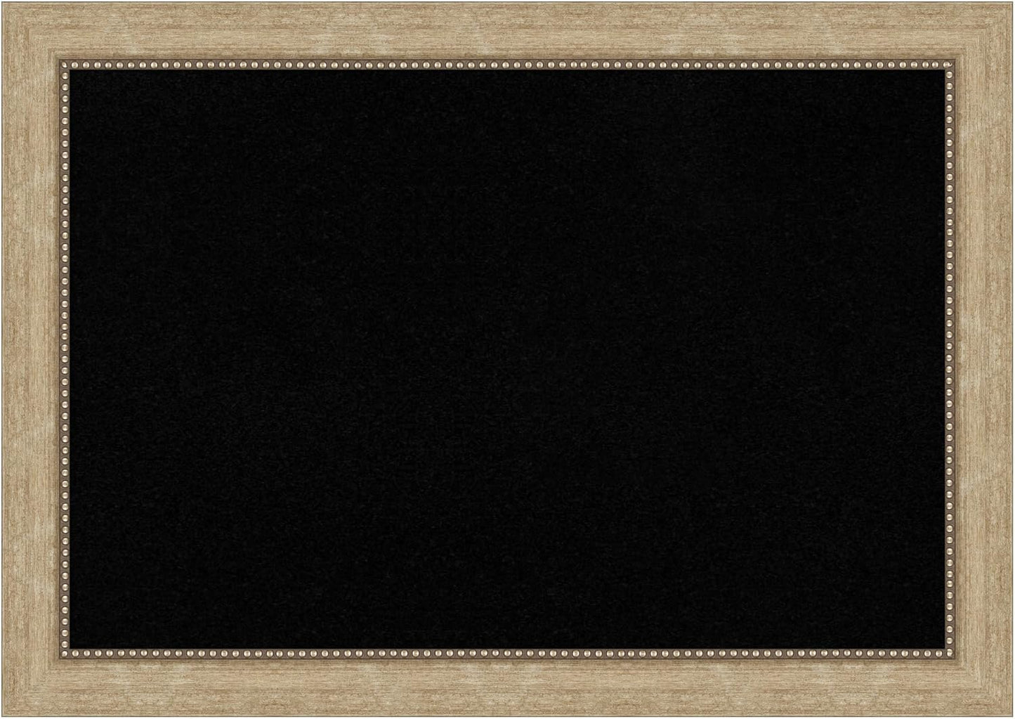 Amanti Art Black Cork Board for Wall, 29x41 Vision Board with Champagne Frame, Large Corkboard Office Decor for Home Organization, Casual Corkboard Pinboard to display items for home organization
