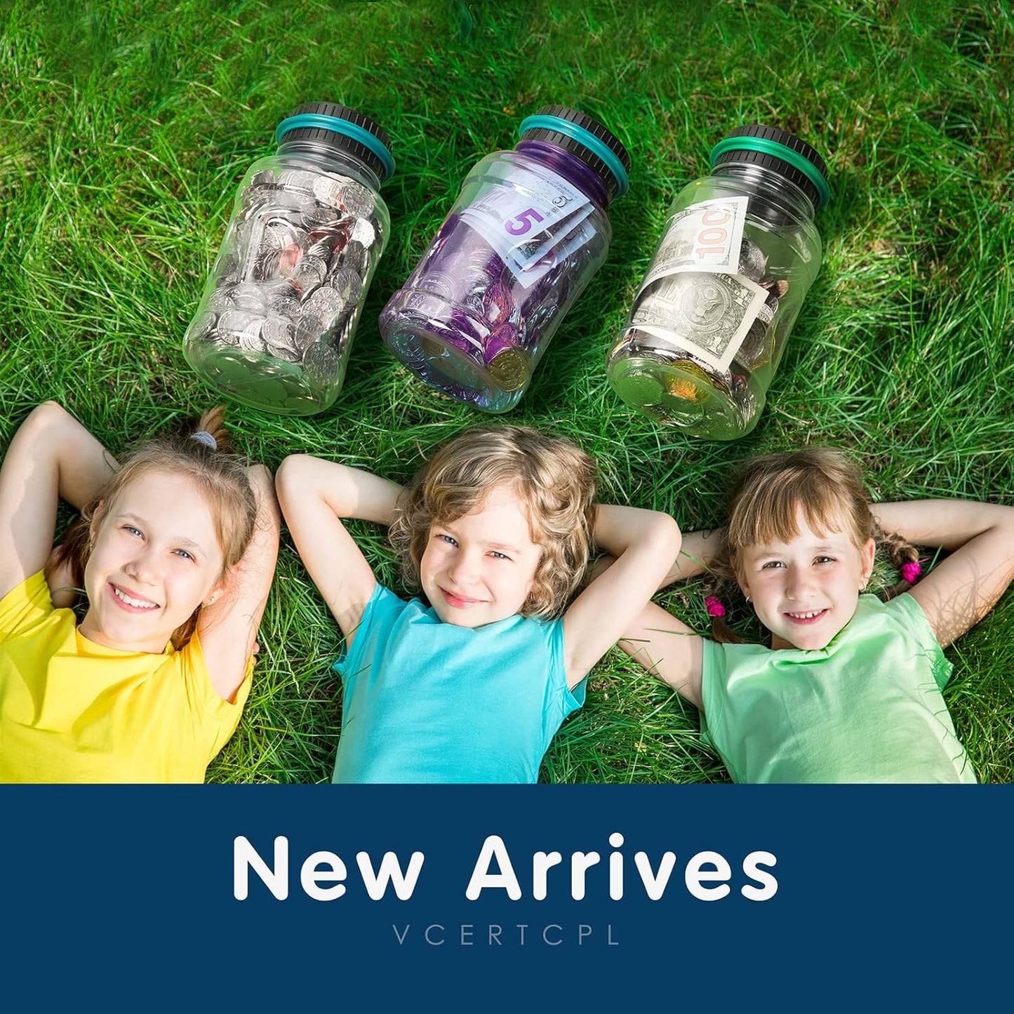 Large Piggy Bank for Boys Adults, Vcertcpl Digital Coin Counting Bank with LCD Counter, 1.8L Capacity Coin Bank Money Jar for Adults, Designed for All US Coins (Blue2)