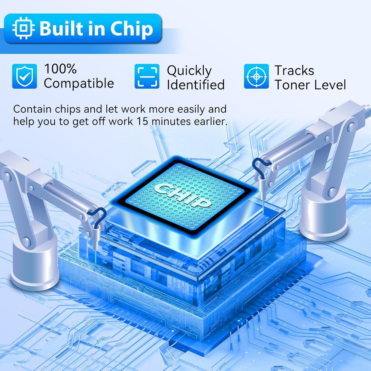 ZIPRINT TN830XL Toner 4 Pack(with chip) Compatible Replacement for Brother tn830 tn 830xl tn830/xl/v tn 830 Toner for HL-L2460DW HL-L2405W DCP-L2640DW MFC-L2820DW MFC-L2900DW HL-L2480DW Printer