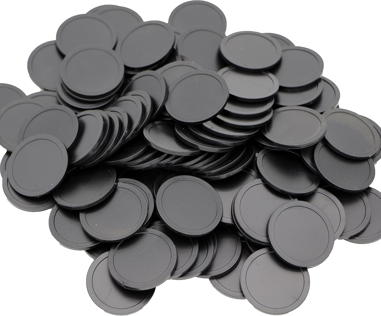 35MM/1.37-inch Box of 120 Counting Coins for Poker Chips and Game Coins (Black, 35MM/1.37-inch)