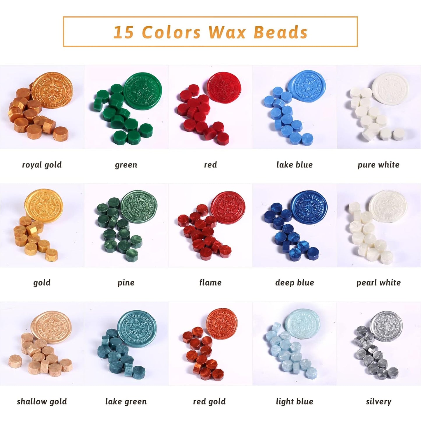 Christmas Wax Seal Kit with Snow Wax Seal Stamp, 25 Colors Wax Seal Beads with Sealing Wax Warmer, Xmas Washi Stickers, Gift Tags, Envelope, Candle, Wax Seal Stamp Kit for Gift and Craft