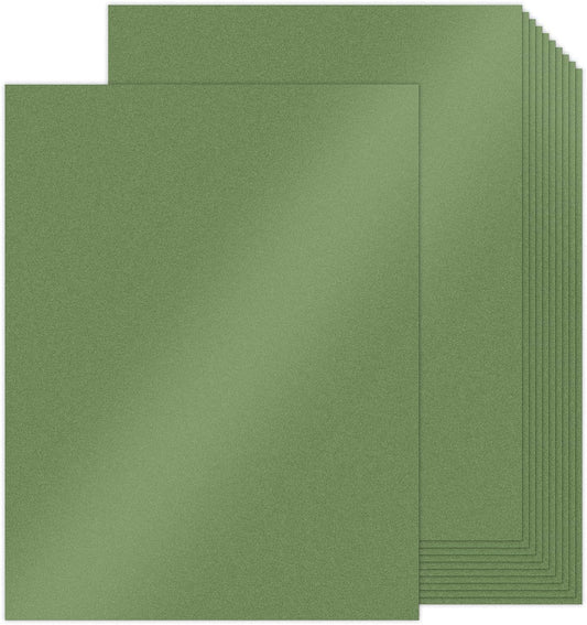 100 Sheets Christmas Green Shimmer Cardstock 8.5 x 11 Green Paper, Goefun 80lb Card Stock Printer Paper for Christmas, Invitations, Certificates, Crafts, Card Making