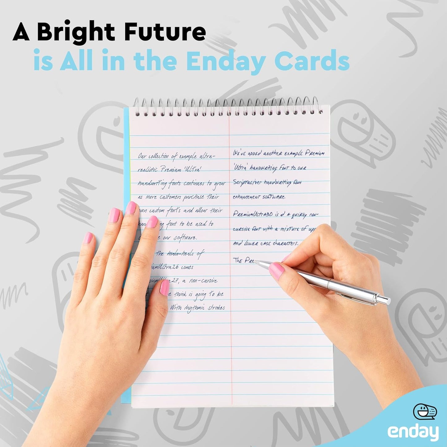 Enday Steno Pads Spiral 6x9 12 Pack, Gregg Rule White Paper, 80 Sheets Steno Notebook for writing in Pink, Purple, Green, Blue, Red, Grey, Multicolor