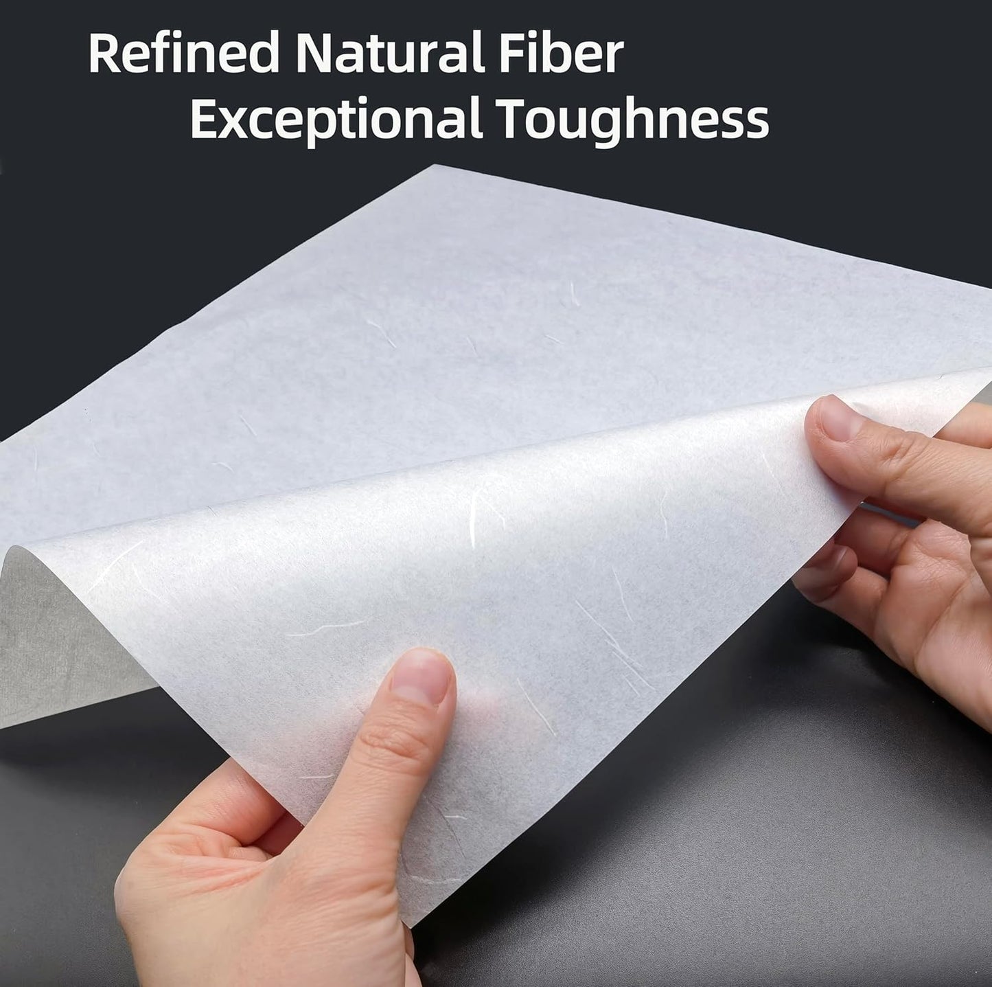 MLNSUNNY 50 Sheets 15.75"x15.75" Silver Thread Artist Textured Paperr for Mixed Media Art,Suitable for Gelli Plate Printing,Printmaking,Collage,Cyanotype Painting,Origami and Gift Wrappin