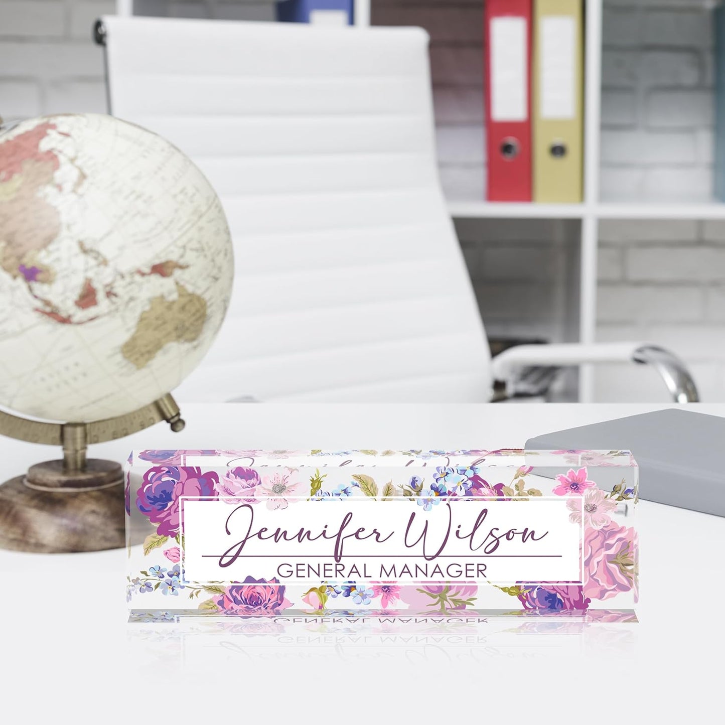 Desk Name Plate Personalized, Name Plate for Desk, Office Desk Decor for Women & Men, Employee Appreciation Gifts The Office Gifts for Boss, Lawyer, Manager, Teacher, Nurse