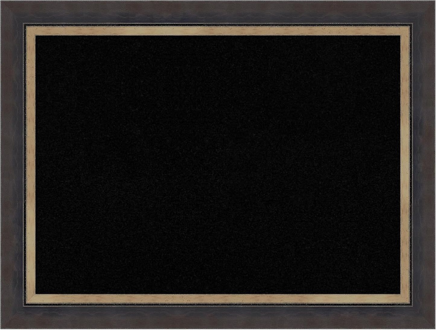 Amanti Art Black Cork Board for Wall, 25x33 Vision Board with Black Wood Frame, Medium Corkboard Office Decor for Home Organization, Casual Corkboard Pinboard to Display Items for Home Organization