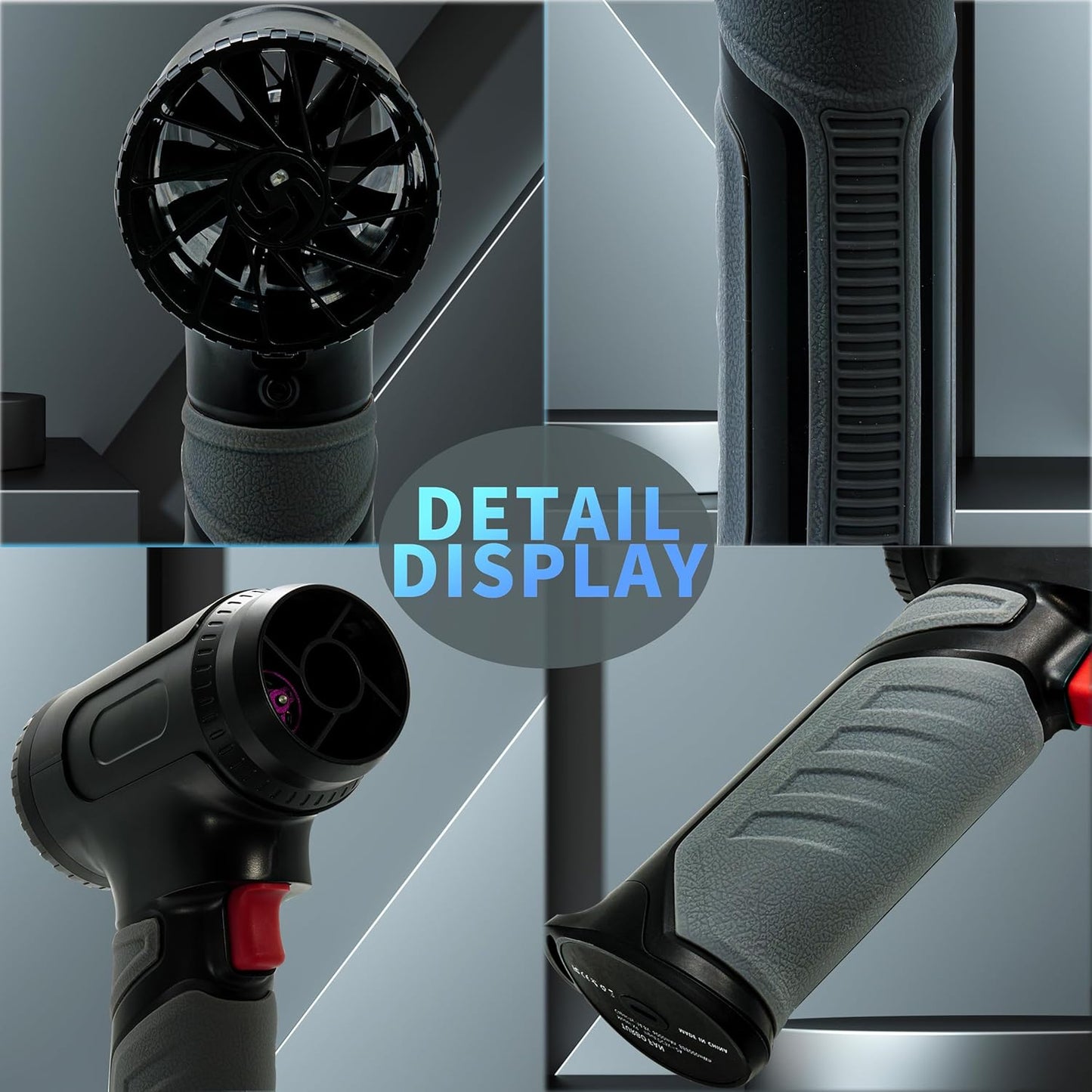 Compressed Air Duster - Electric Air Duster 30W Fast Charging 1600g Instant Thrust Leaf Blower Stepless Speeds Keyboard Cleaner for Electronics,Patio Cleaning,Drying,Snow Blowing,Camping