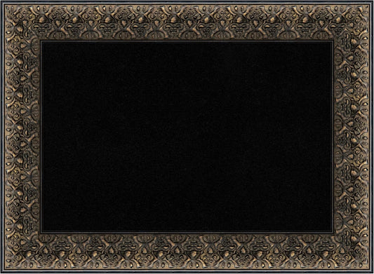 Amanti Art Black Cork Board for Wall, 17x23 Vision Board with Black Wood Frame, Small Corkboard Office Decor for Home Organization, Traditional Corkboard Pinboard to Display Items for Home