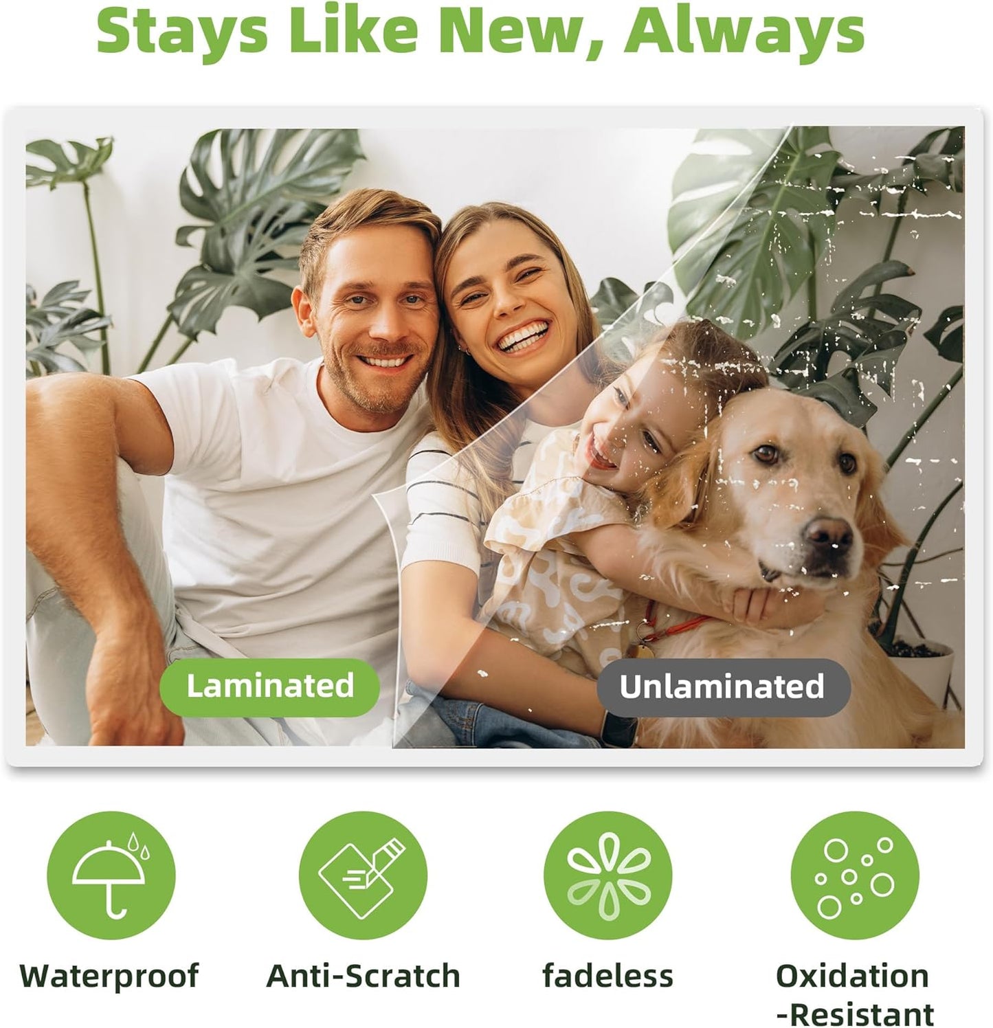 Laminator Machine with 40 Laminating Sheets, Thermal Laminator with Paper Trimmer & Corner Rounder, Laminating Kit for Home Office School and Class, White