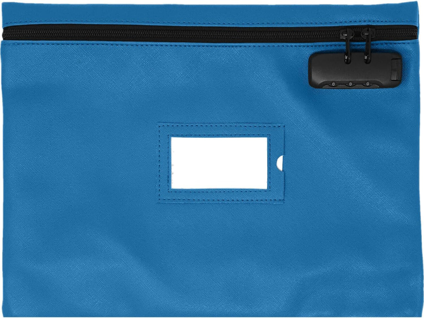 Sky Blue Notary Bag | 14x11 Inch | Locking Document Case | Zipper Closure | Fits Notary Kit, Stamp, Embosser, Ink Pad & Valuables
