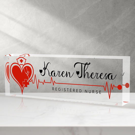 Custom Office Name Plate, Personalized Gifts for Women & Men, Appreciation Gifts for Employees, Boss, Teacher - Office Desk Accessory