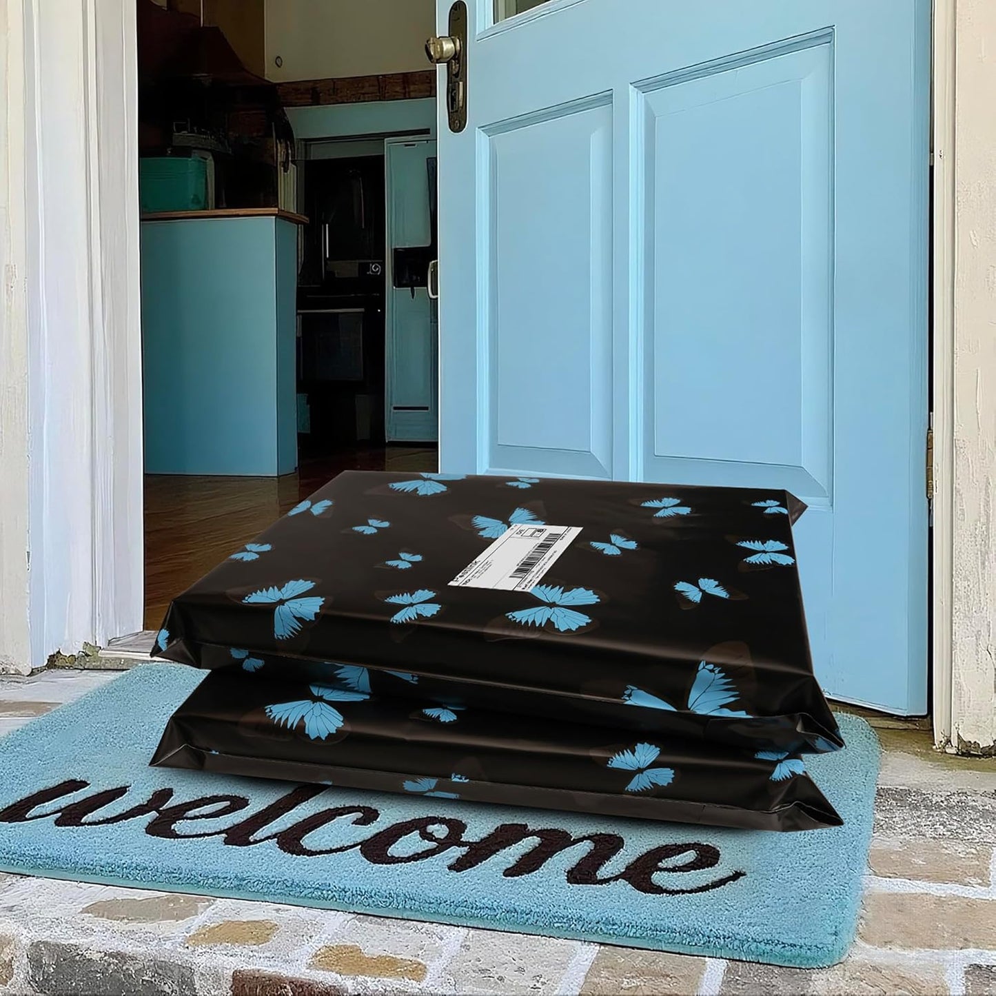 butterfly Poly Mailer 10x13 Inch 100 Pcs, Waterproof Shipping Bags for Clothing, Tear-Resistant Mailier Bags, Strong Mailing Bags with Self-Seal