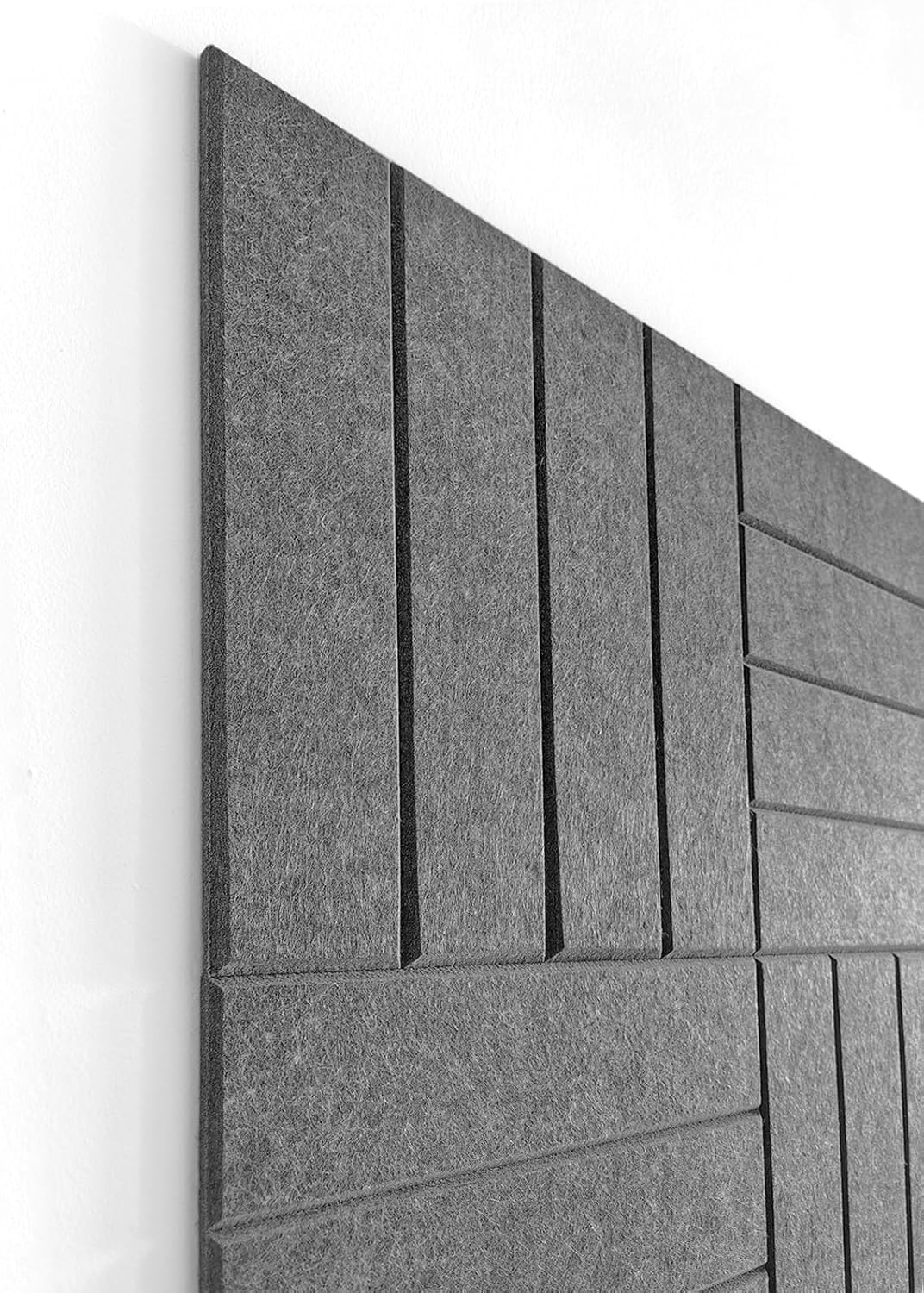 Large Cork Board Alternative - 12-Pack Felt Wall Tiles with Safe Removable Adhesive Tabs, Cork Wall Tiles Bulletin Board Home Office Essentials -