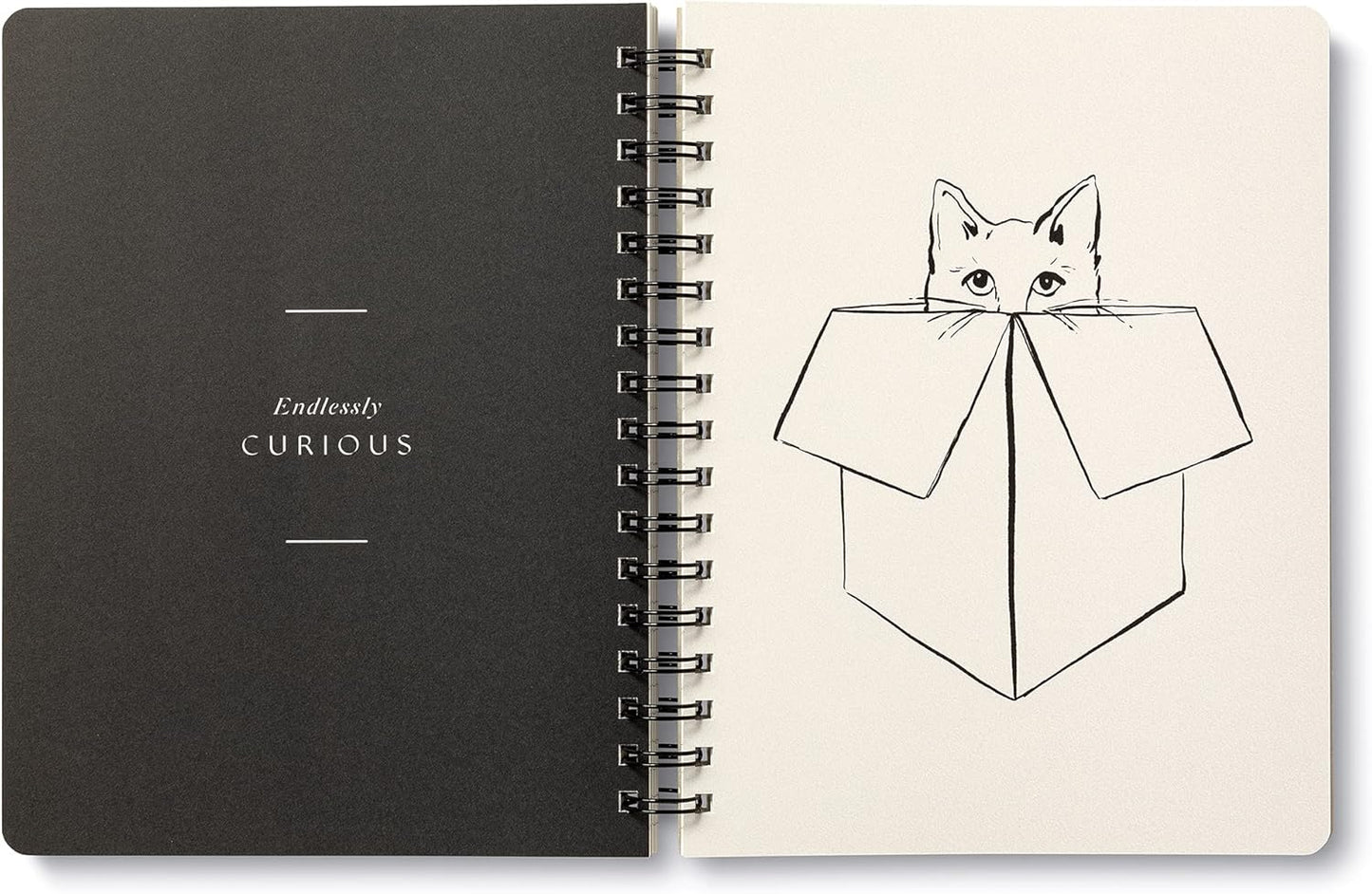 Compendium Spiral Notebook - Wild at Heart — A Designer Spiral Notebook with 192 Lined Pages, College Ruled, 7.5”W x 9.25”H