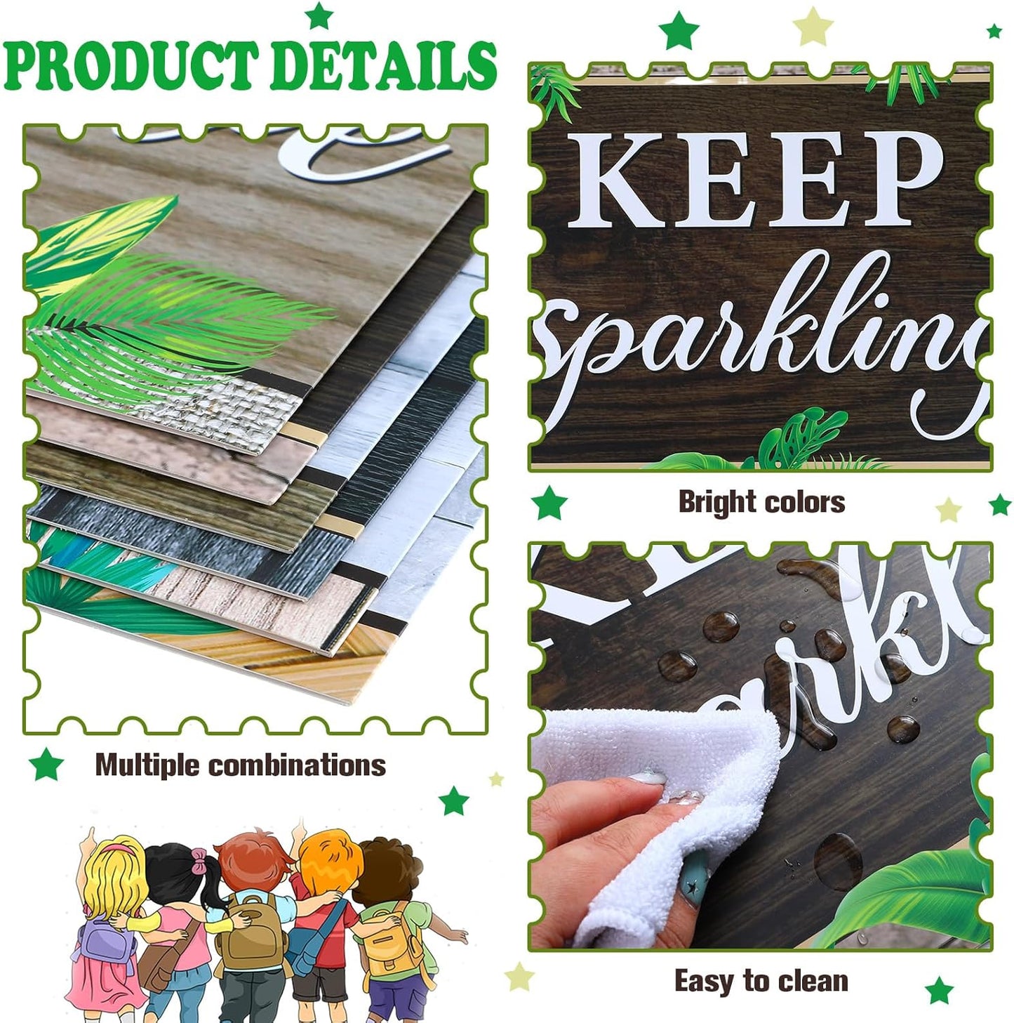 Honoson 24 Pcs Bulk Inspirational Privacy Folders for Students Cardboard Test Privacy Boards Motivational Words Desk Dividers Shield for Classroom School Study Supplies, 6 Styles(Leaves)