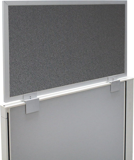OBEX Acoustical Cubicle Privacy Screen Extender Desk Panel & Office Divider, Add Separation & Block Noise, 12" x 72", Graphite