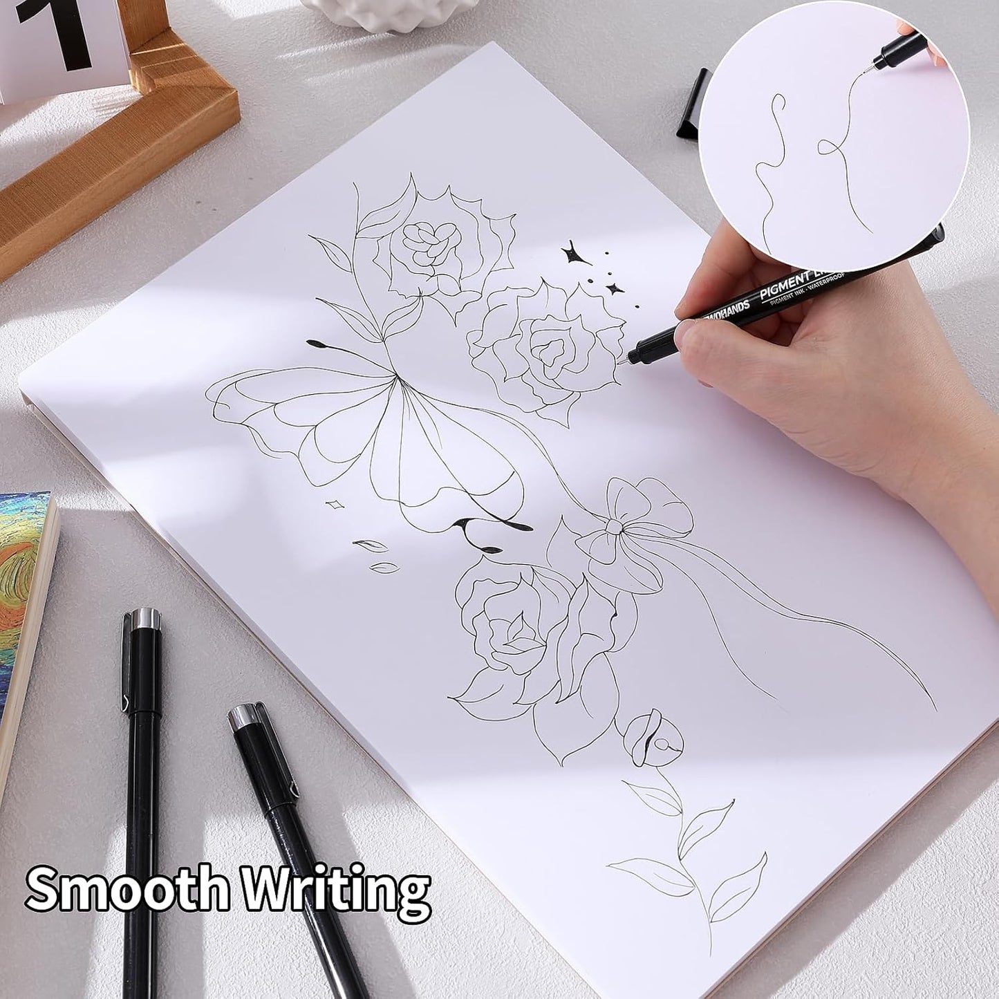 TWOHANDS Micro Pens 01,Art Pens,Fineliner Ink Pens,Set of 12 Technical Drawing pen,Pigment Pen,Fine Point,colord,Waterproof,for Art Watercolor,Sketching,Anime,Manga, 21281