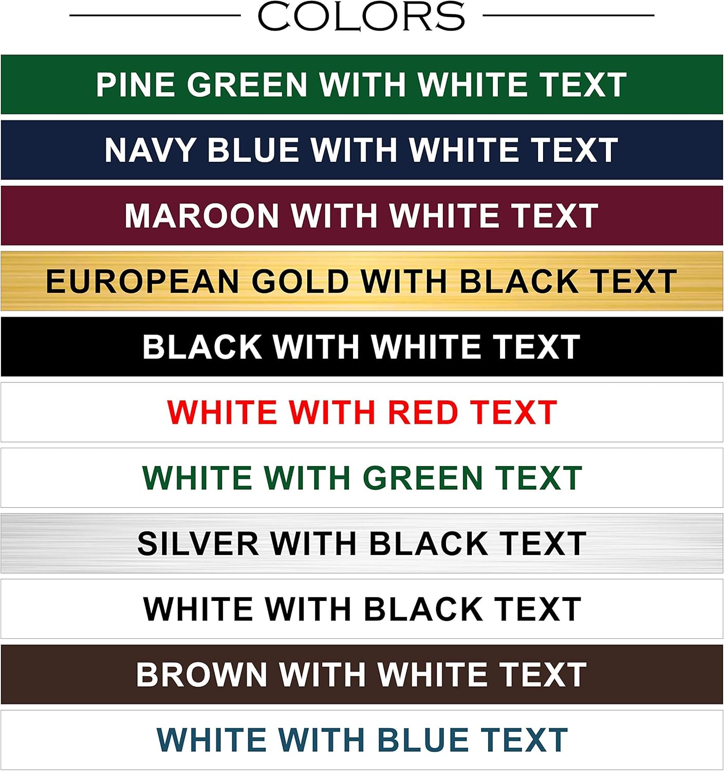 Providence Engraving Personalized Desk Name Plates - Custom Office Wall or Desk Name Plates With Aluminum Holder With Two Lines of Laser Engraved Text, 2" x 10"