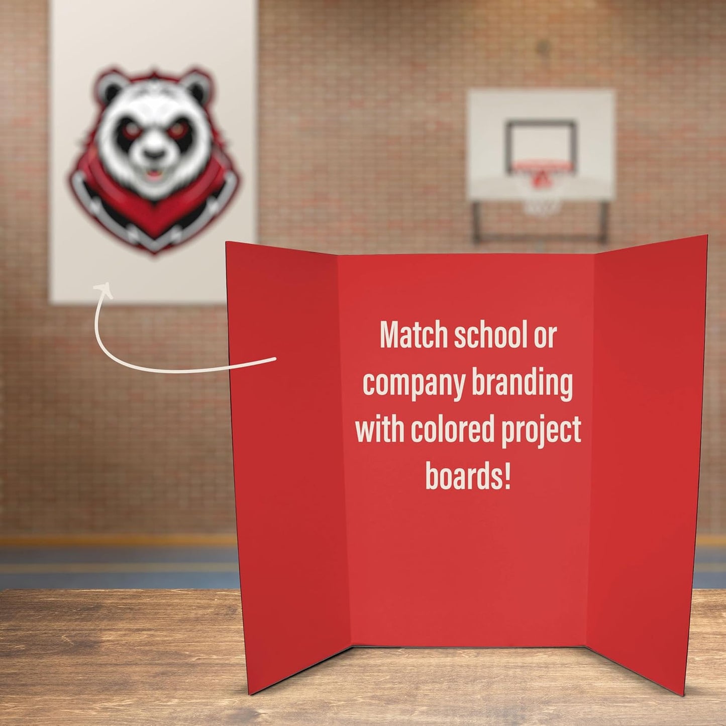 Flipside Products 36” x 48” Foam Project Boards for Presentations, Science Fair, School Projects, Event Displays and Trifold Picture Board - Red - 24 Pack