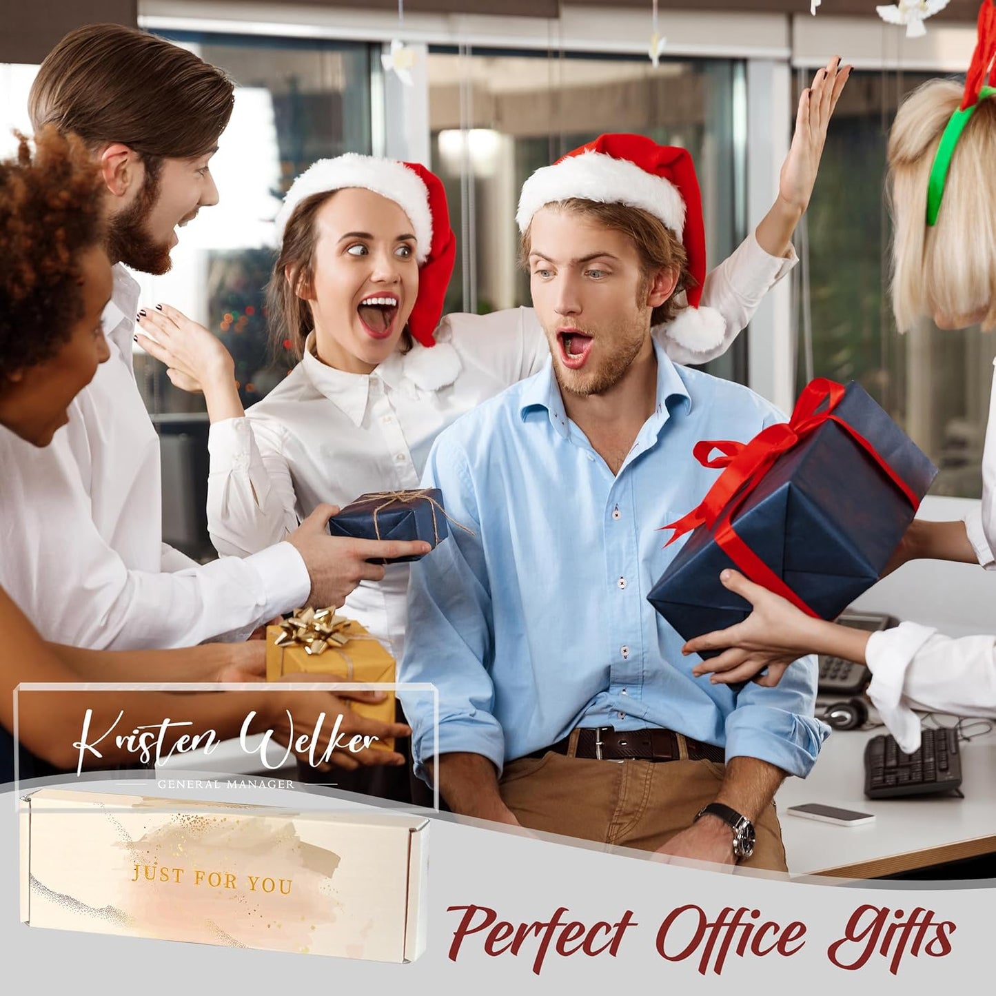 Personalized Desk Name Plates, Acrylic Engraved Name Plate for Desk, Custom Office Gifts & Desk Decor for Women Men, Employee Appreciation Gifts for Boss Teacher Nurse