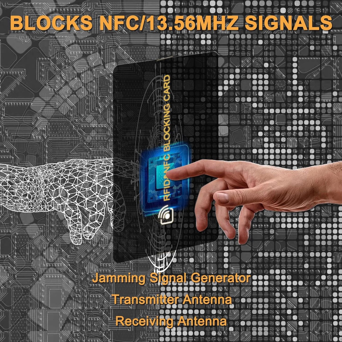 AYAIM 5Pack RFID Blocking Card, Protection Entire Wallet Shield, Credit Card Protector NFC Bank Debit Blocker, Identity Theft Prevention for Passport Travel Security, Perfectly Fits in Purse