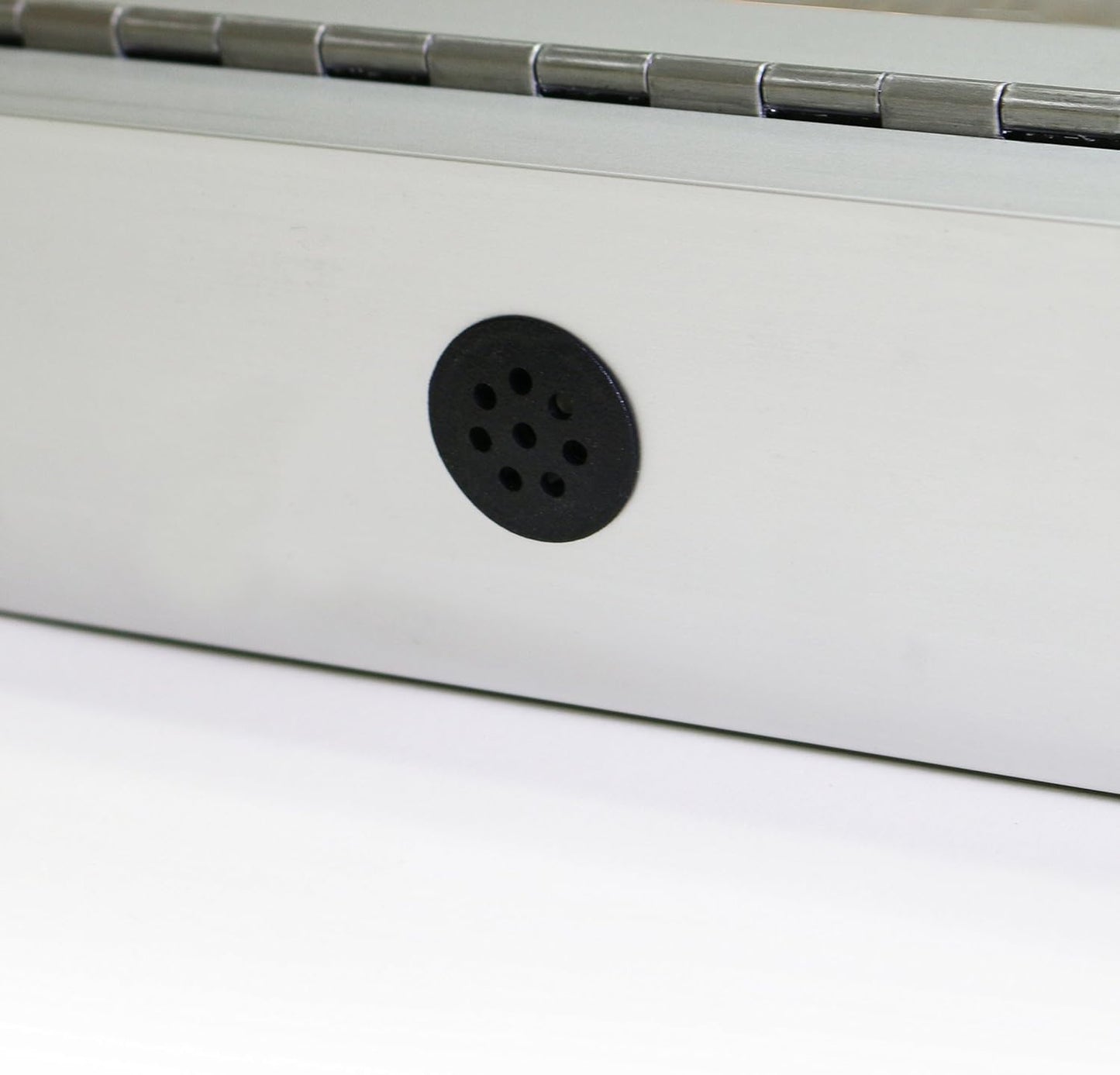 Ghent 36"x36" 1-Door Outdoor Enclosed Vinyl Bulletin Board, Shatter Resistant, with Lock, Satin Aluminum Frame - Ivory (PA13636VX-185), Made in the USA