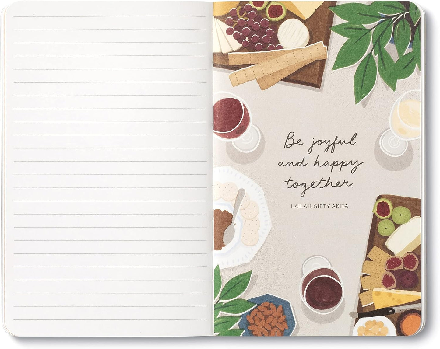 Compendium Softcover Journal - Life is to be enjoyed. – A Write Now Journal with 128 Lined Pages, 5″W x 8″H