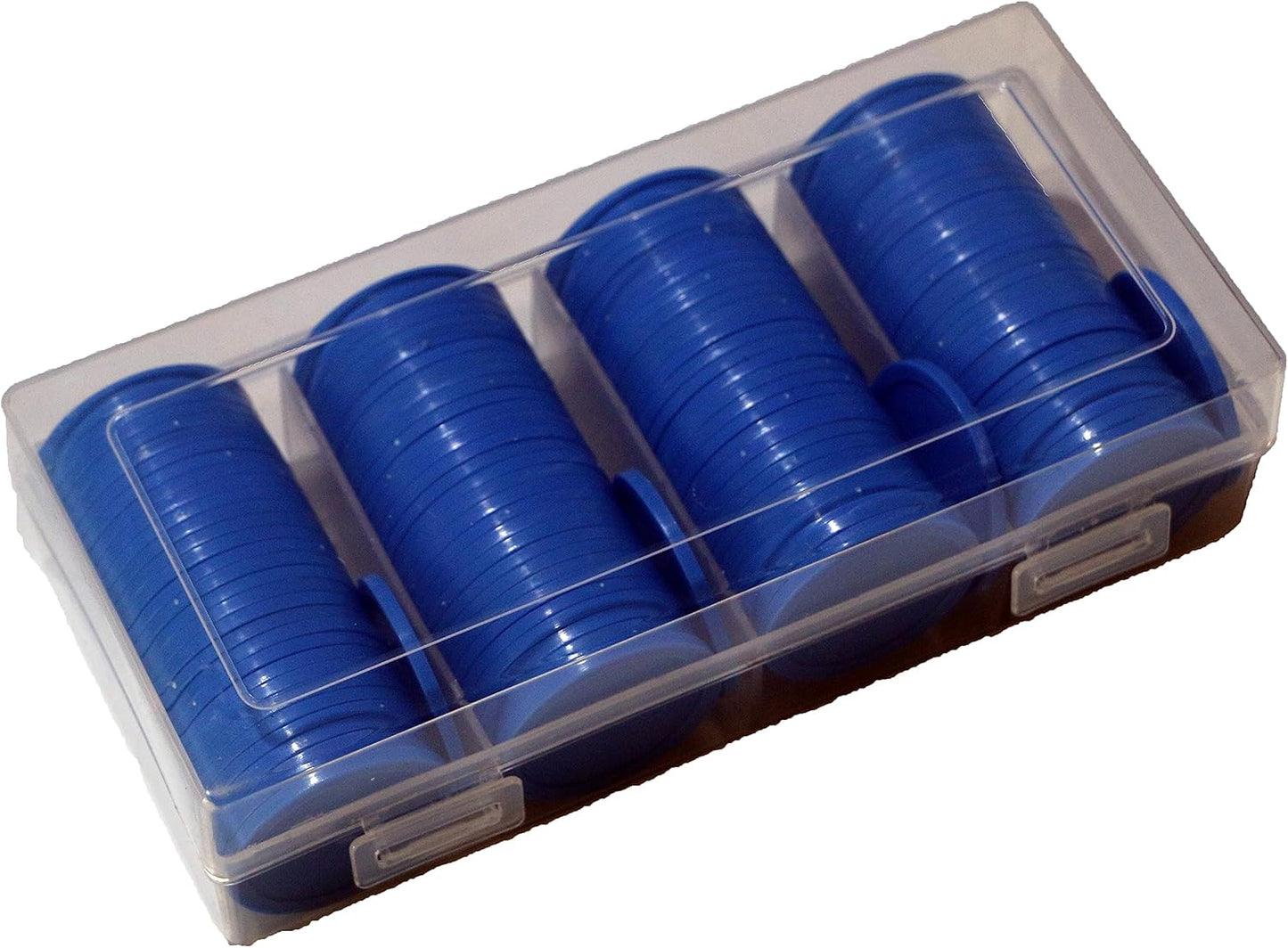 35MM/1.37-inch Box of 120 Counting Coins for Poker Chips and Game Coins (Light Blue, 35MM/1.37-inch)