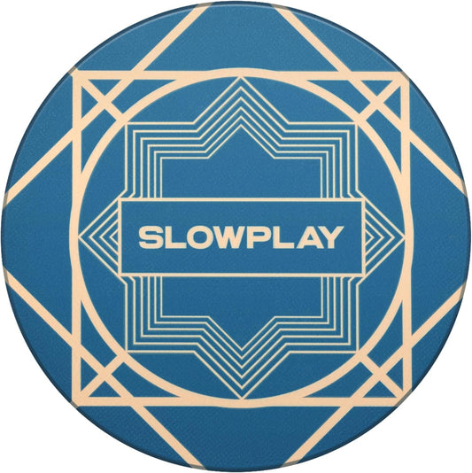 SLOWPLAY Nash Ceramic Poker Chips in Bulk, Casino Grade Ceramic 10-Gram Poker Chip for Texas Hold'em, 39mm Professional Chips Pack of 50 (Green)