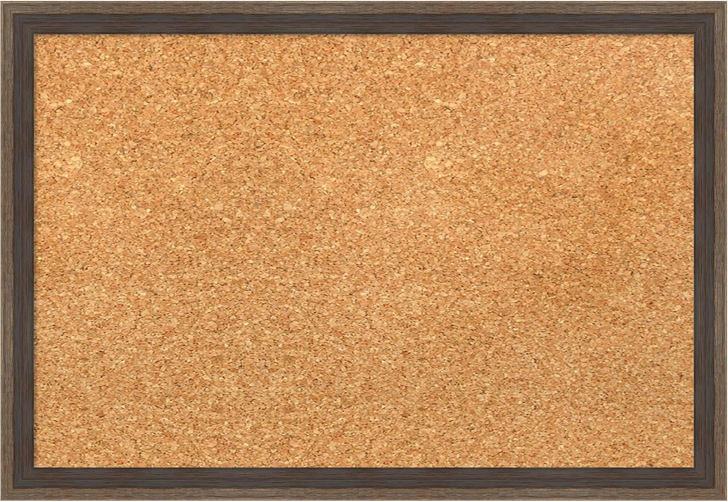 Amanti Art Natural Cork Board for Wall, 13x19 Vision Board with Brown Wood Frame, Small Corkboard Office Decor for Home Organization, Modern Corkboard Pinboard to Display Items for Home Organization