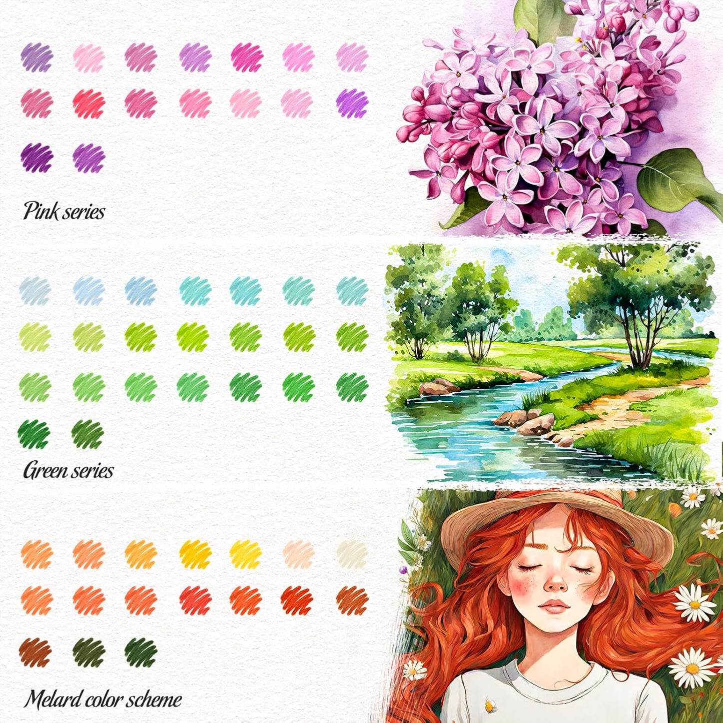 Soucolor Gifts for Teen Girls, Aesthetic Cute Preppy Stuff School Supplies, Teen Girl Gifts, Art Kits for Girls Ages 6-14, 100 Colors Dual Tip (Brush and Fine Point) Markers Pens for Mothers Day Gift