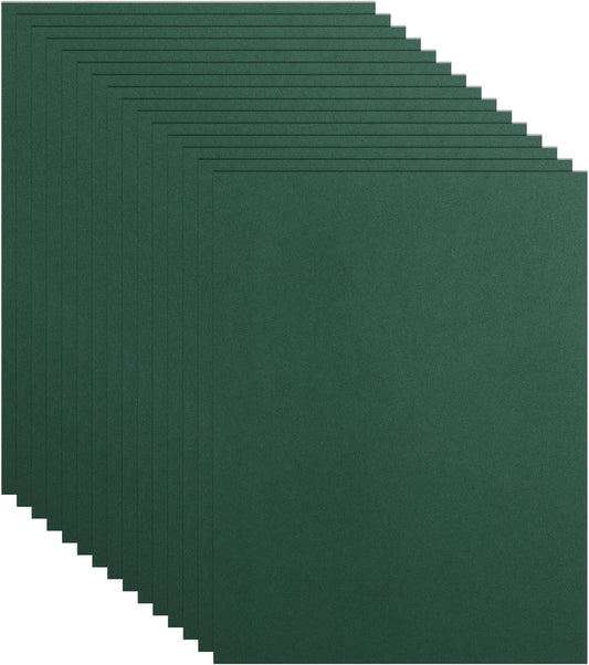 100 Sheets Dark Green Cardstock 8.5 x 11 Scrapbooking Paper, 75lb Heavyweight Green Construction Paper Card Stock for DIY Cards Making, School Crafting, Office Printing, Birthday, Memos