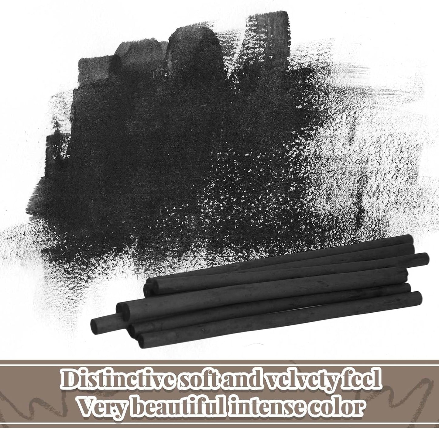 Gueevin 200 Pcs Willow Charcoal Sticks, Willow Charcoal, Artists, Beginners, Students, Perfect for Sketching, Drawing, Shading, and Fine Art (2-4mm,4-5mm,5-7mm,7-9mm)