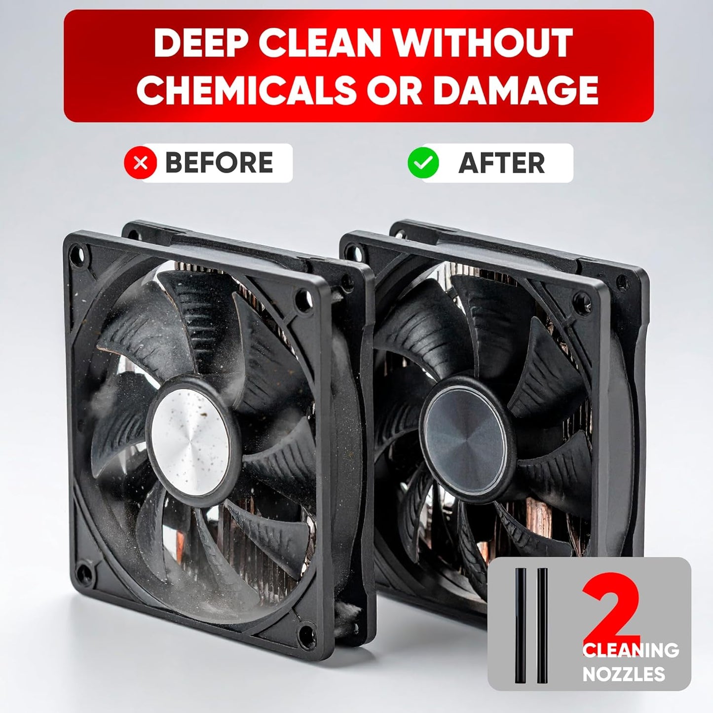 O2 Hurricane ESD-Safe Compressed Air Duster – Powerful Cordless Compressed Air Cleaner for Computer, Keyboard & Electronics. Rechargeable Mini Dust Fan Electric Blower for Car Detailing, Cleaning