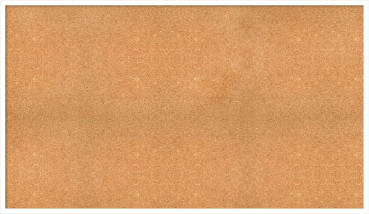 Amanti Art Natural Cork Board for Wall, 33x57 Vision Board with White Frame, Oversize Corkboard Office Decor for Home Organization, Modern Corkboard Pinboard to Display Items for Home Organization in