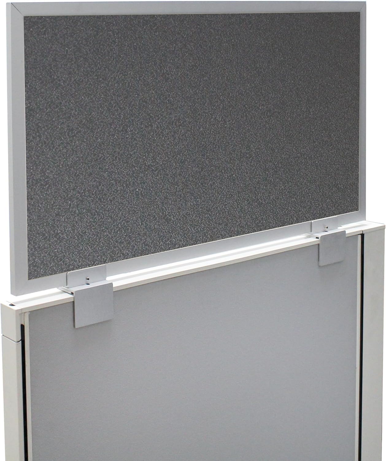 OBEX Acoustical Cubicle Privacy Screen Extender Desk Panel & Office Divider, Add Separation & Block Noise, 18" x 36", Graphite