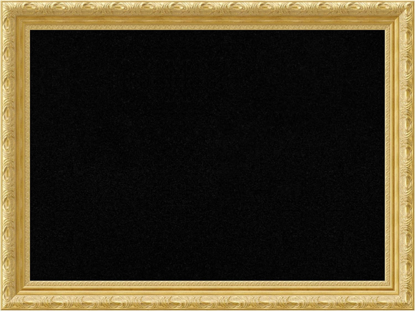 Amanti Art Black Cork Board for Wall, 24x32 Vision Board with Gold Wood Frame, Medium Corkboard Office Decor for Home Organization, Traditional Corkboard Pinboard to display items for home