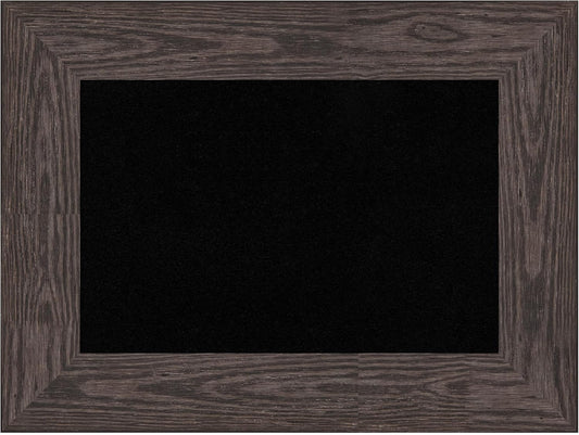 Amanti Art Black Cork Board for Wall, 18x24 Vision Board with Black Wood Frame, Small Corkboard Office Decor for Home Organization, Country Rustic Corkboard Pinboard to Display Items for Home