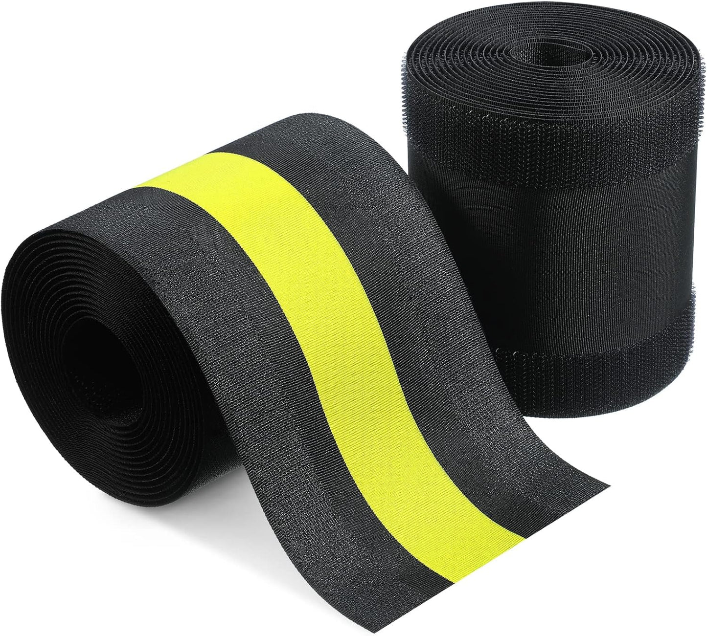 WILLBOND Carpet Cord Cover Cable Grip Floor Cover Cable Protector Management Only for Commercial Office Carpet(Black and Yellow,19.69 ft)