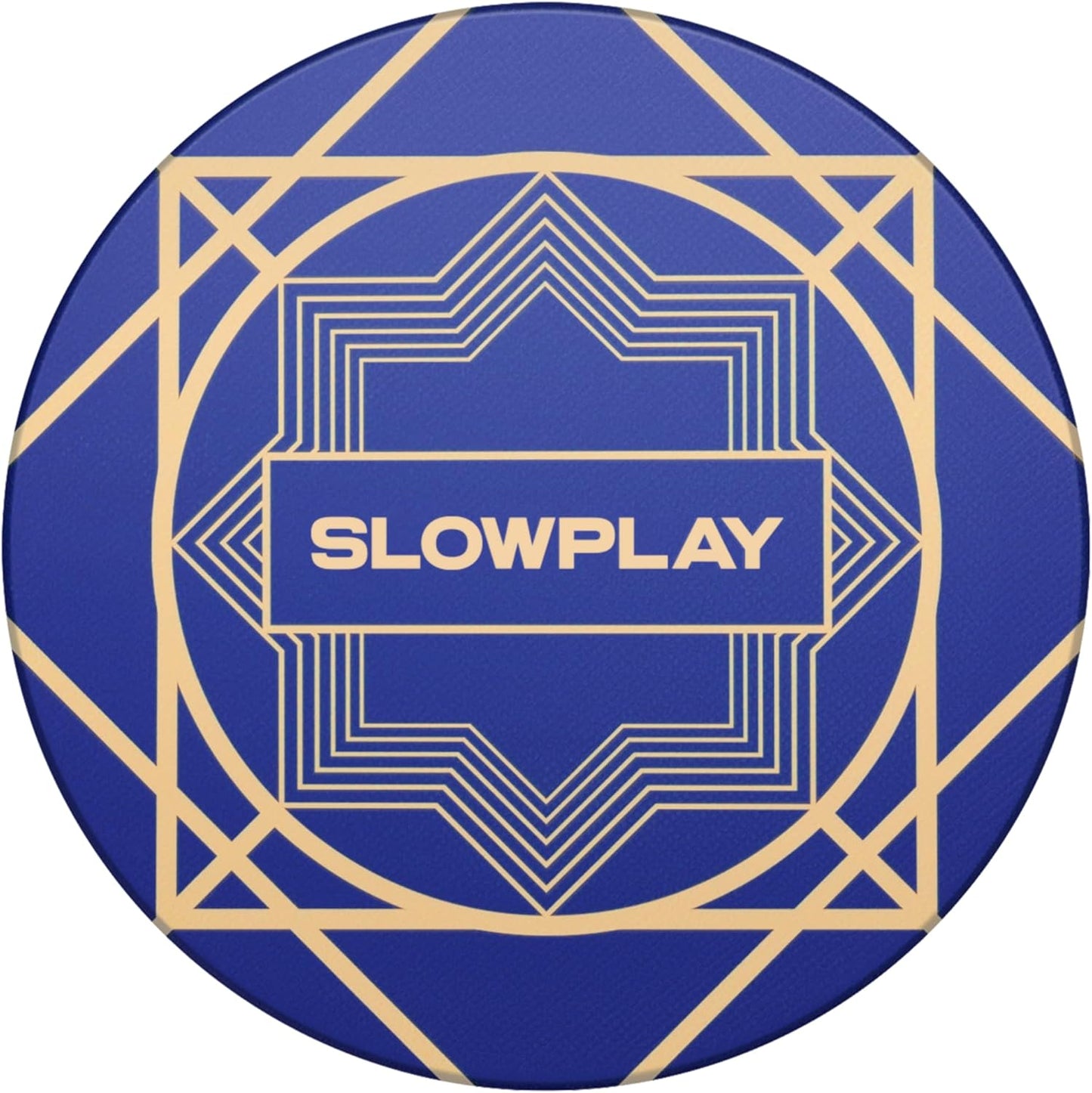 SLOWPLAY Nash Ceramic Poker Chips in Bulk, Casino Grade Ceramic 12-Gram Poker Chip for Texas Hold'em, 43mm Professional Chips Pack of 50 (Blue)