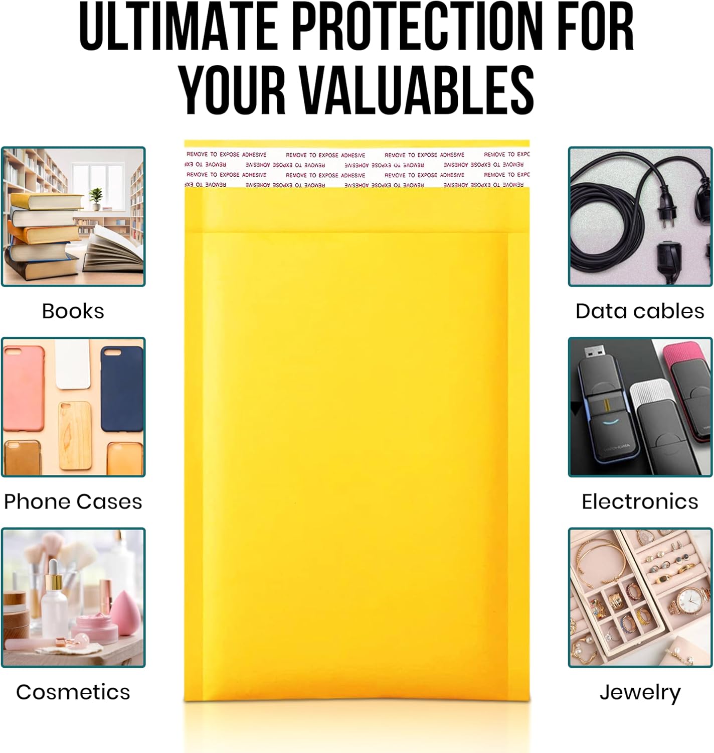 Levex - #5 10.5" x 16 [100 Pack) Kraft Bubble Mailers, Padded Envelope Mailers, Packing Envelope & Mailing Bags for Shipping