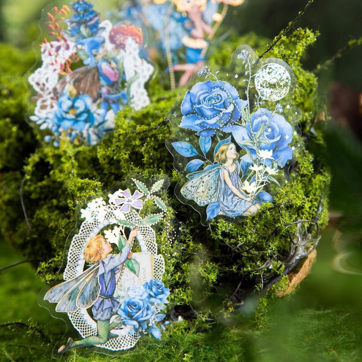 Alideco 120pcs Scrapbook Stickers The Flower Fairy Scrapbooking Junk Journal Crafts Embelishment Decoration Diary Stickers (huazhijingling)