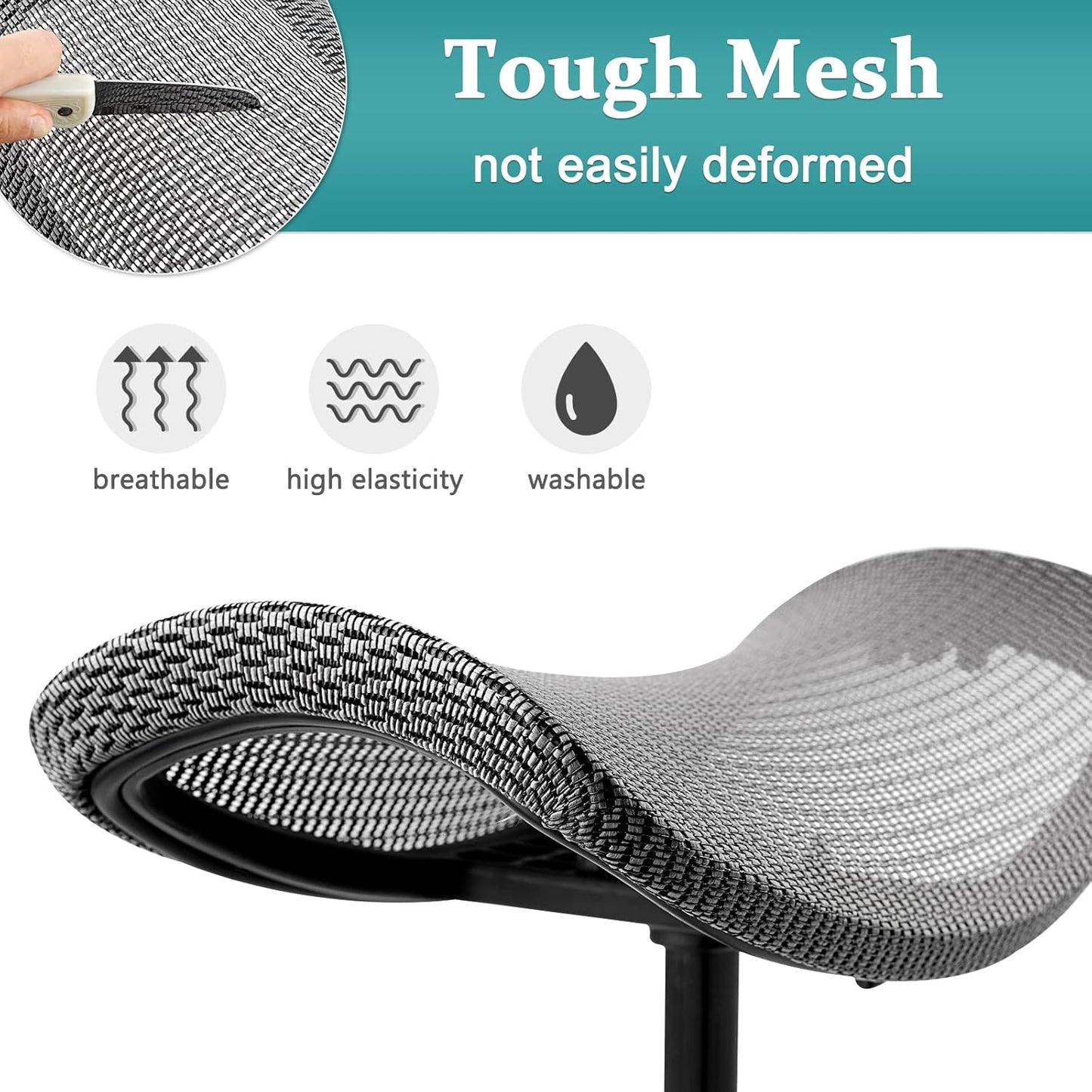 Footrest for Desk Adjustable Height 2-in-1 Function Rotatable Ergonomic Under Desk Footrest Ottoman Stool Rolling Leg Rest for Home Office (Gray)