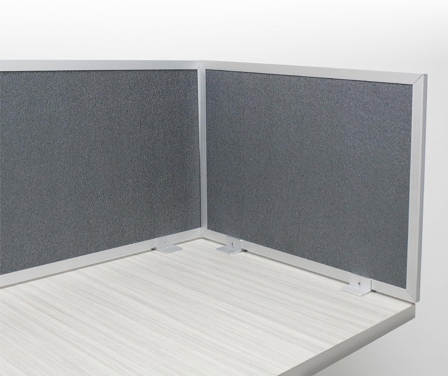 OBEX Acoustic Mounted Screen Privacy Panel Table Top Separator, Sound Blocking Desk Divider (Graphite, 18" X 24")