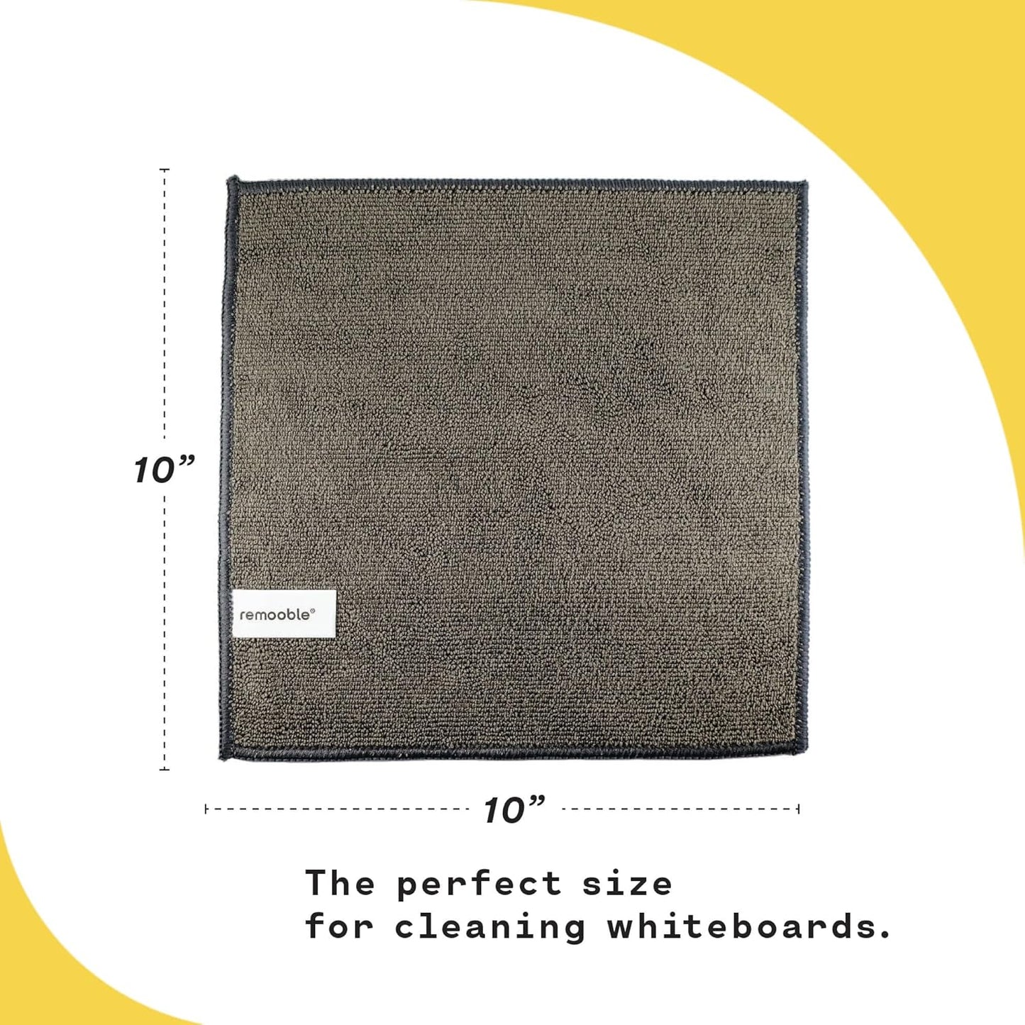 Remooble Dry Erase Whiteboard Cleaner Spray & Microfiber Cleaning Cloth - Safely Removes Tough Stains and Ghosting, 8 oz.