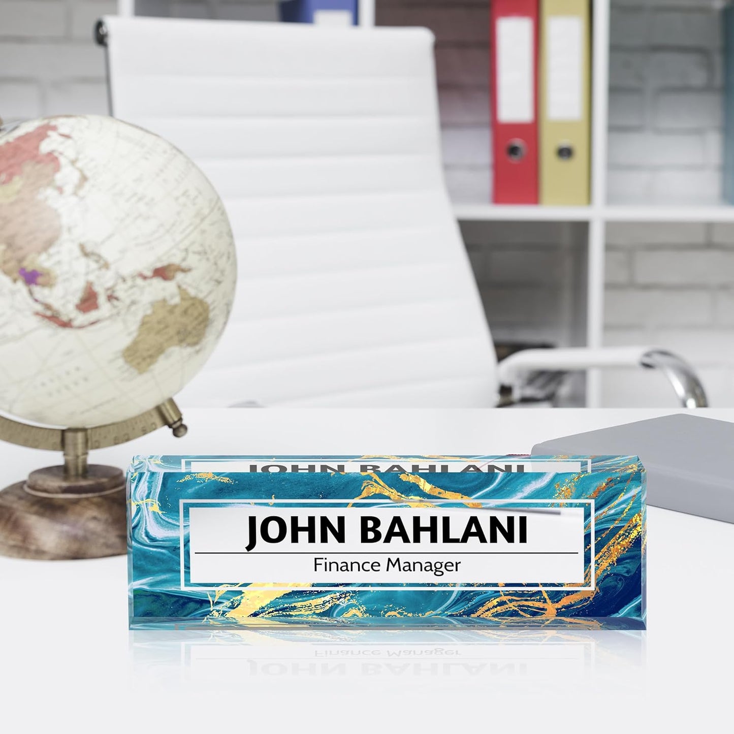 Custom Name Plate for Desk, Desk Name Plate Personalized Office Desk Decor for Women and Men, Employee Appreciation Gifts Office Gifts for Boss, Manager, Teacher, Nurse