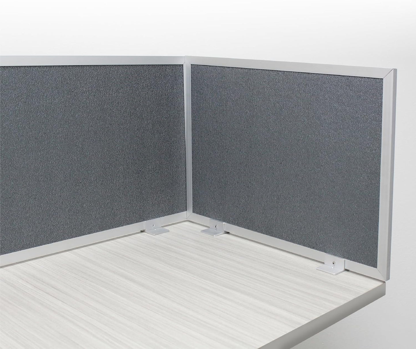 OBEX Acoustic Mounted Screen Privacy Panel Table Top Separator, Sound Blocking Desk Divider (Graphite, 18" X 36")