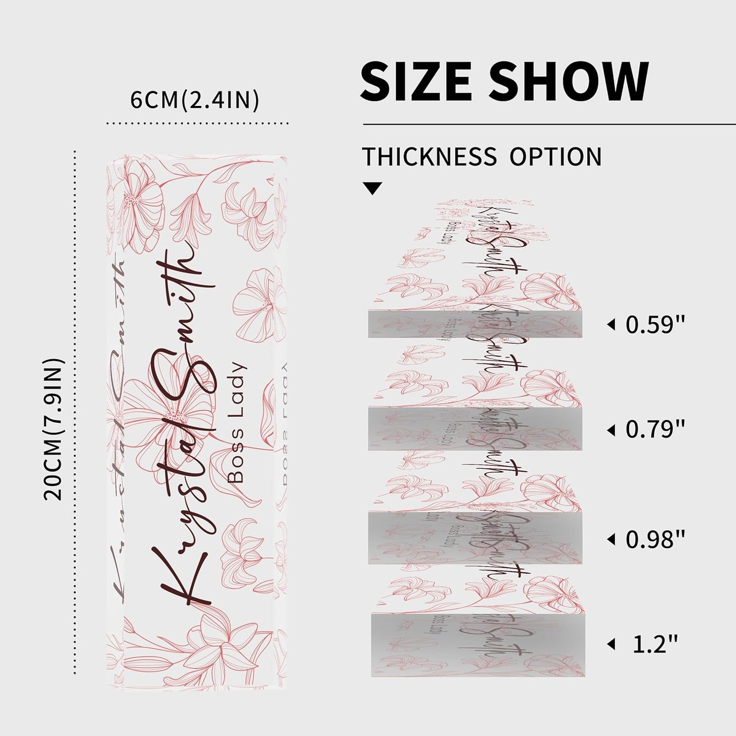 Custom Name Plate for Desk | Personalized Desk Name Plate | Personalized Boss Employee Appreciation Gifts | Acrylic Name Plate Office Desk Accessories